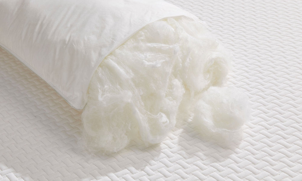 Opera Beds 100% Mulberry Silk Filled Pillow - Hypoallergenic Luxury Sleeping Pillow - Detail View 3
