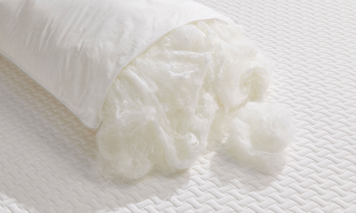 Opera Beds 100% Mulberry Silk Filled Pillow - Hypoallergenic Luxury Sleeping Pillow - Detail View 3
