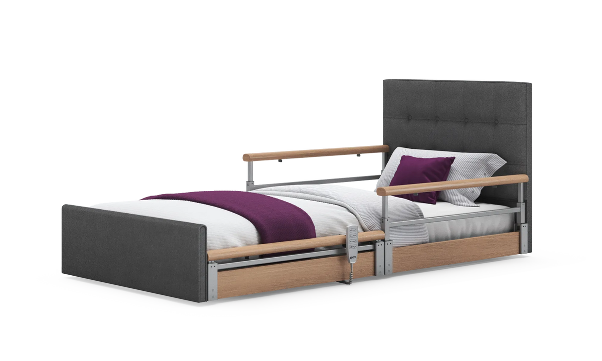 Opera Beds Solo Comfort Plus Profiling Floor Bed - Ultra-Low Falls Prevention Bed - Detail View 100
