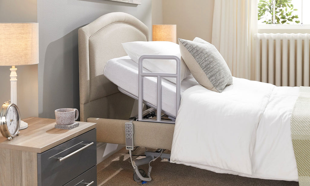 Opera Beds Solo Profiling Bed Grab Rail - Stand-Assist Patient Bed Safety Handle - Detail View 4