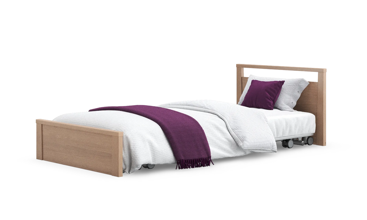 Opera Beds Solo Low Footboard Profiling Floor Bed - Ultra-Low Medical Care Bed - Main Product Image