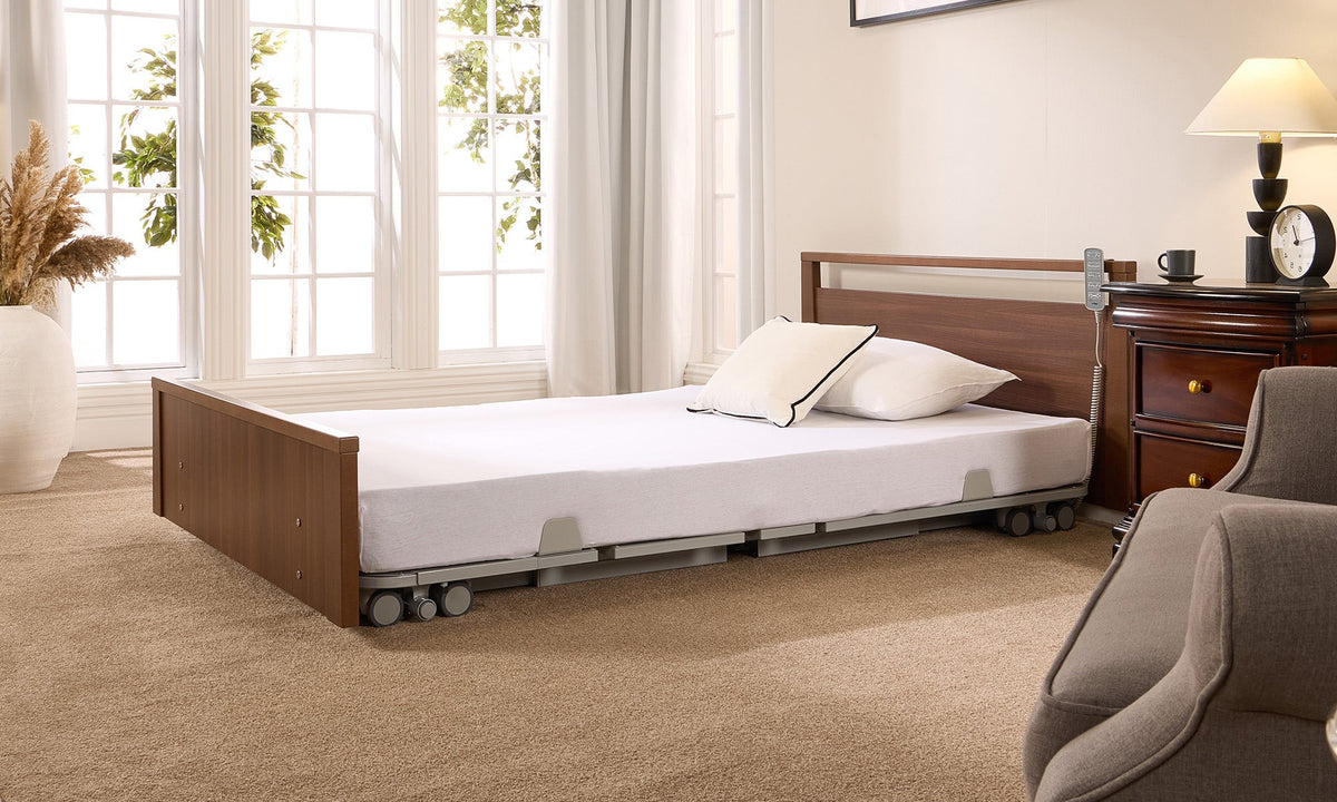 Opera Beds Solo Low Footboard Profiling Floor Bed - Ultra-Low Medical Care Bed - Detail View 2