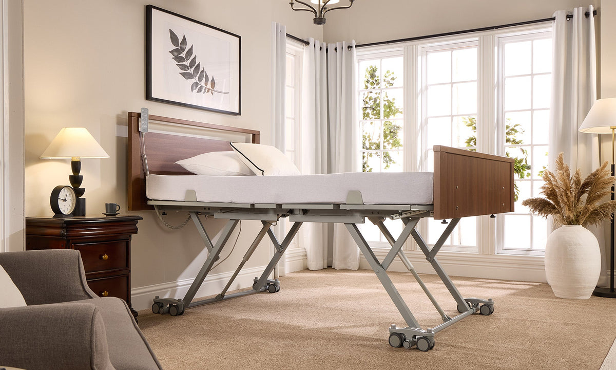 Opera Beds Solo Low Footboard Profiling Floor Bed - Ultra-Low Medical Care Bed - Detail View 5