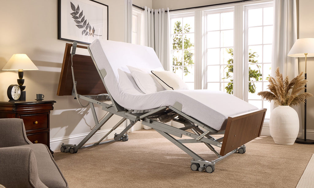 Opera Beds Solo Low Footboard Profiling Floor Bed - Ultra-Low Medical Care Bed - Detail View 6