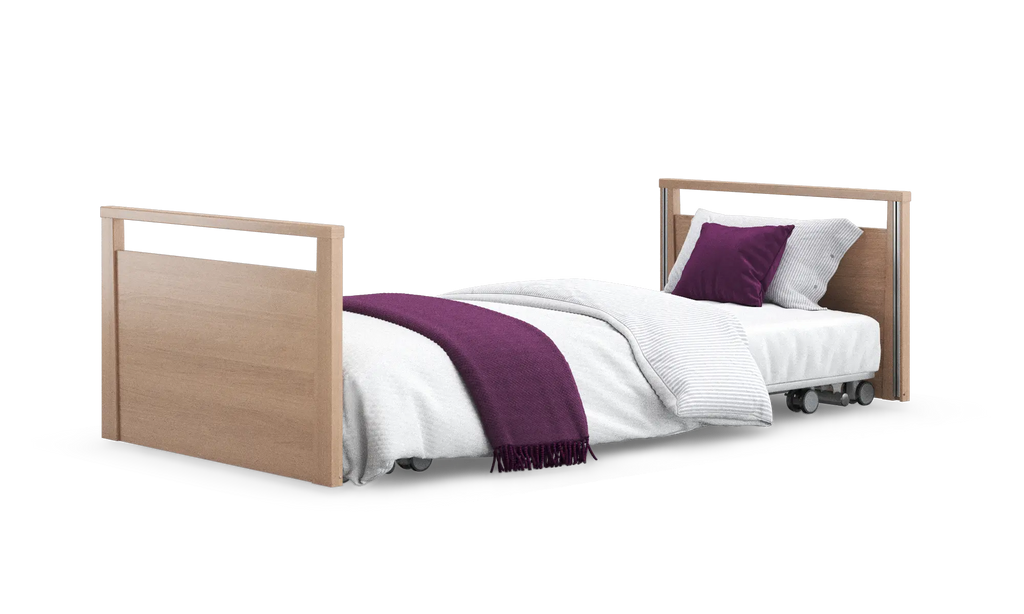 Opera Beds Solo SafeSide Electric Profiling Floor Bed - Ultra-Low Nursing Care Bed - Detail View 30