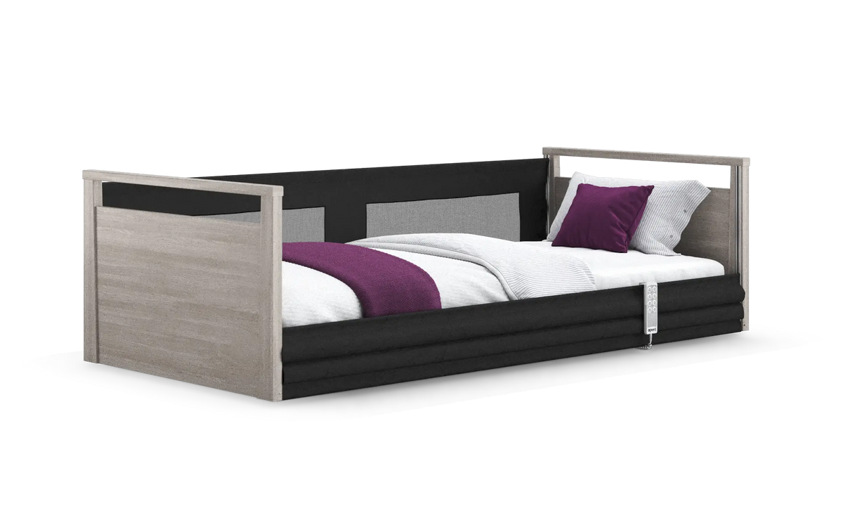 Opera Beds Solo SafeSide Electric Profiling Floor Bed - Ultra-Low Nursing Care Bed - Detail View 26