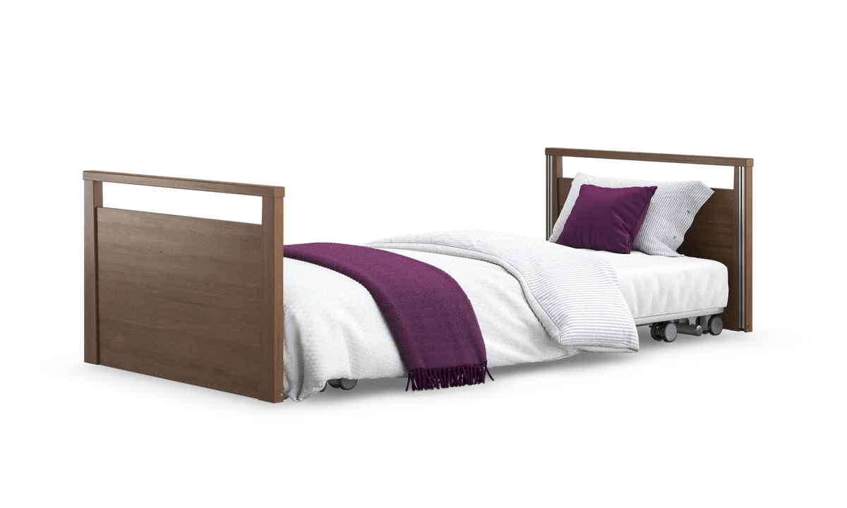 Opera Beds Solo SafeSide Electric Profiling Floor Bed - Ultra-Low Nursing Care Bed - Detail View 24