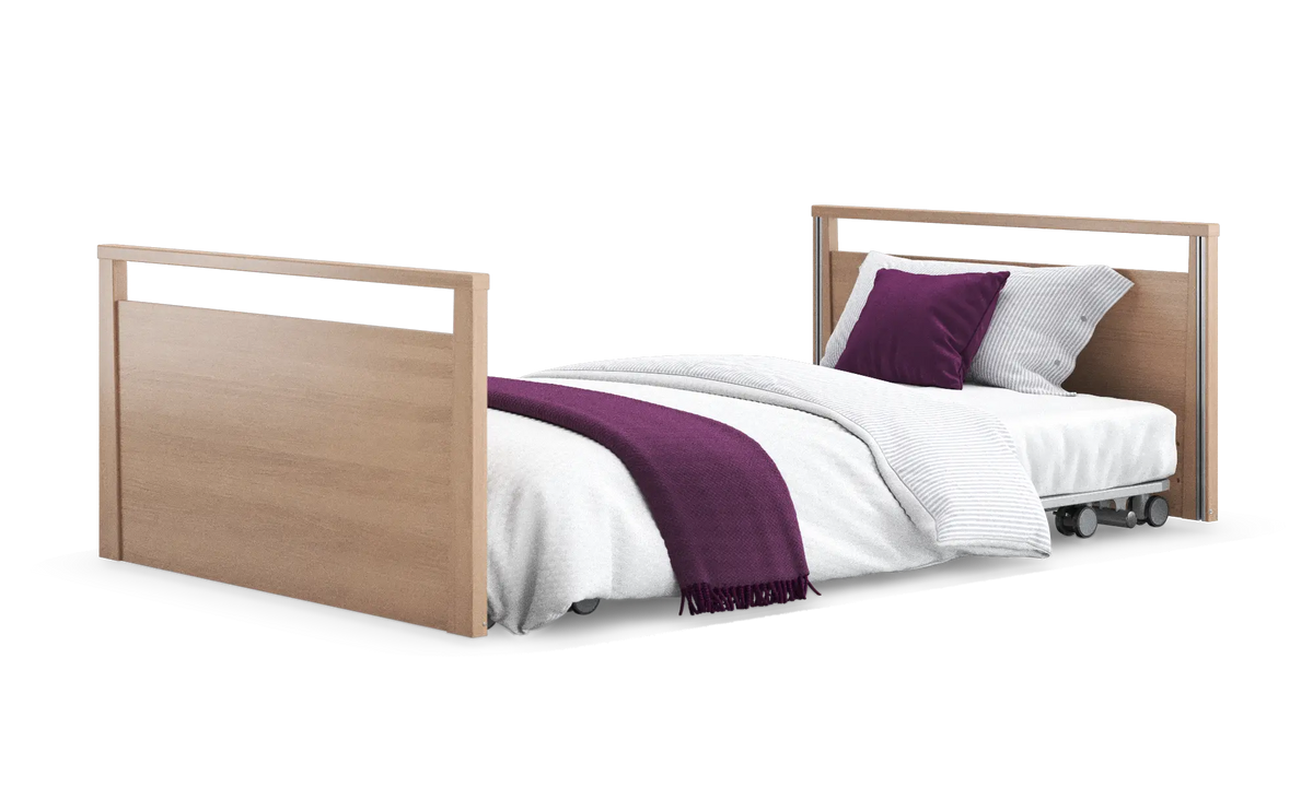 Opera Beds Solo SafeSide Electric Profiling Floor Bed - Ultra-Low Nursing Care Bed - Detail View 32