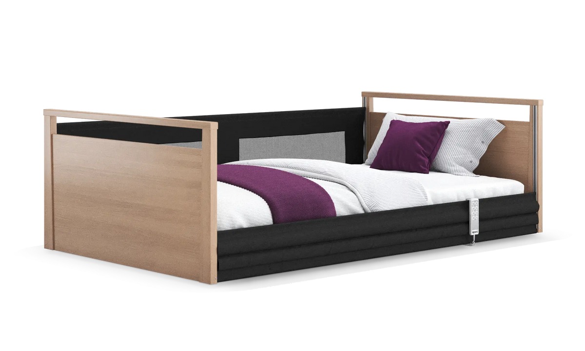 Opera Beds Solo SafeSide Electric Profiling Floor Bed - Ultra-Low Nursing Care Bed - Detail View 33
