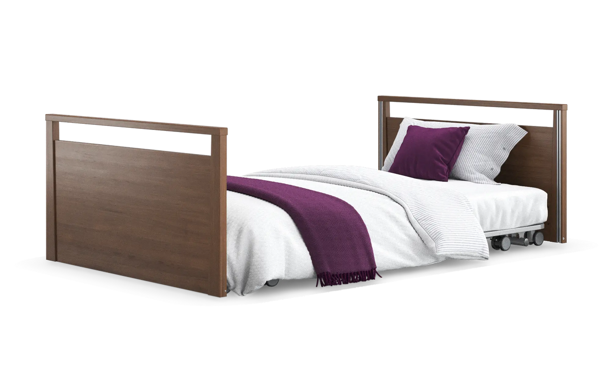 Opera Beds Solo SafeSide Electric Profiling Floor Bed - Ultra-Low Nursing Care Bed - Detail View 34