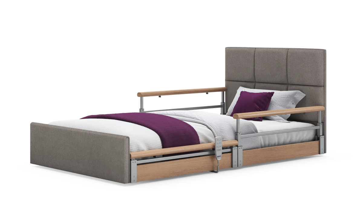 Opera Beds Solo Comfort Plus Profiling Floor Bed - Ultra-Low Falls Prevention Bed - Detail View 180