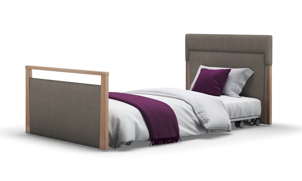 Opera Beds Solo SafeSide Upholstered Profiling Floor Bed - Ultra-Low Care Bed - Detail View 99