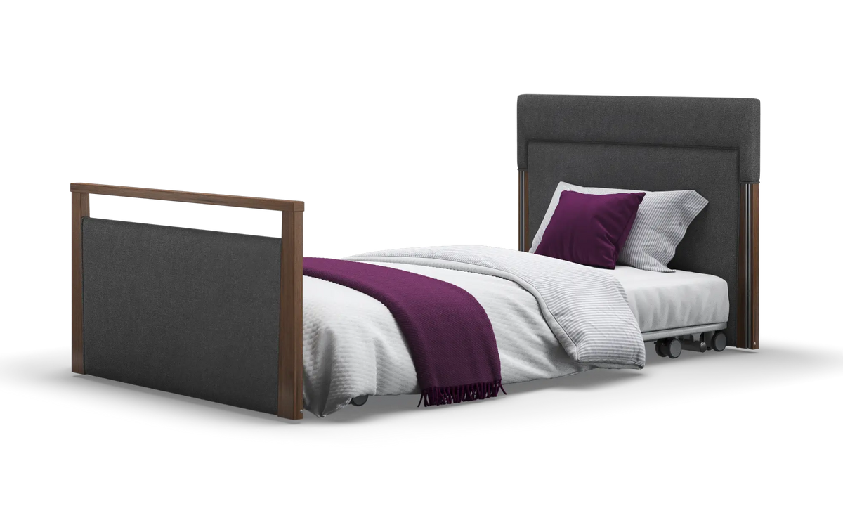 Opera Beds Solo SafeSide Upholstered Profiling Floor Bed - Ultra-Low Care Bed - Detail View 111