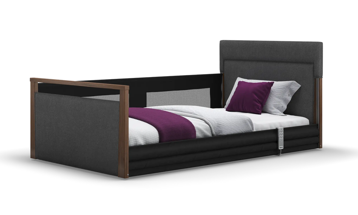 Opera Beds Solo SafeSide Upholstered Profiling Floor Bed - Ultra-Low Care Bed - Detail View 117