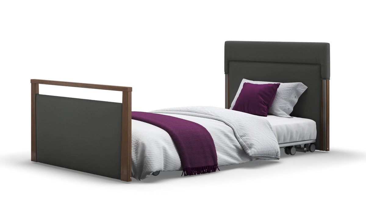 Opera Beds Solo SafeSide Upholstered Profiling Floor Bed - Ultra-Low Care Bed - Detail View 113