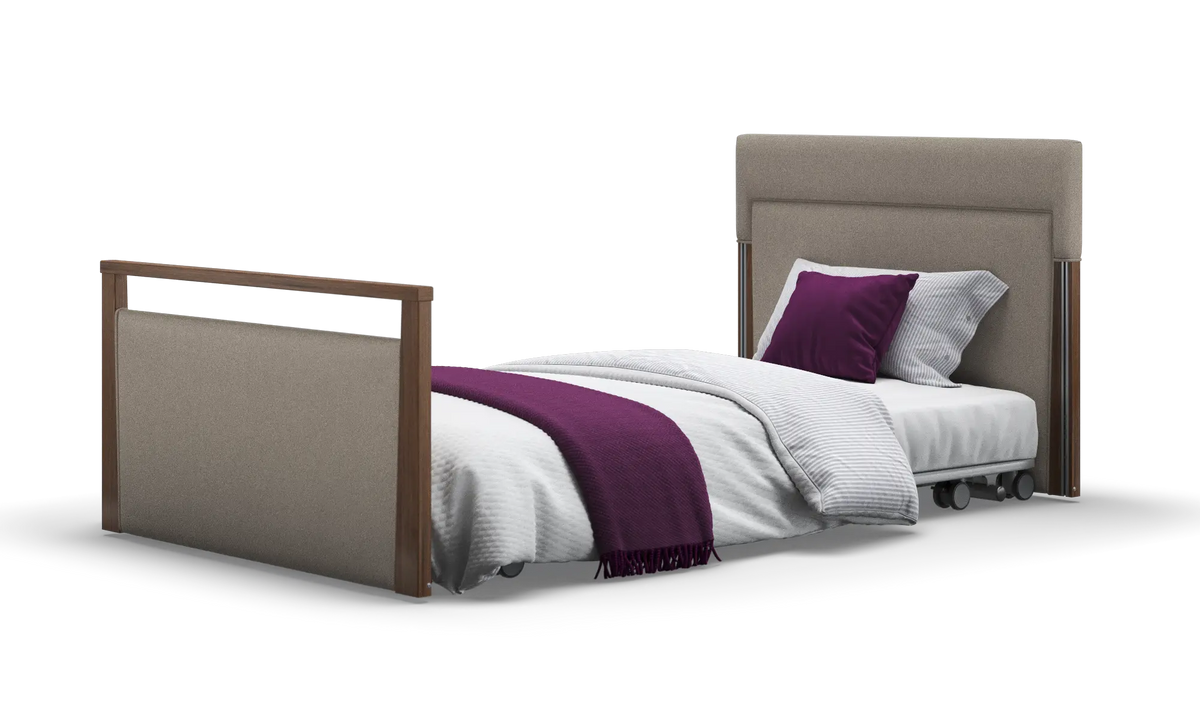 Opera Beds Solo SafeSide Upholstered Profiling Floor Bed - Ultra-Low Care Bed - Detail View 109