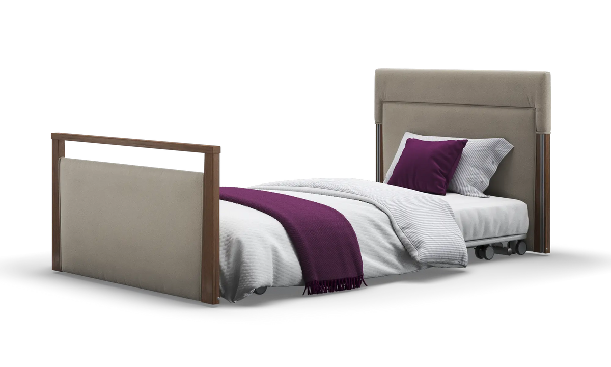 Opera Beds Solo SafeSide Upholstered Profiling Floor Bed - Ultra-Low Care Bed - Detail View 112
