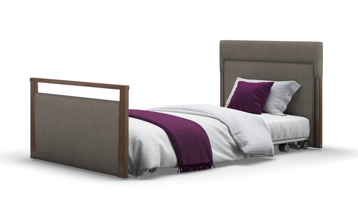 Opera Beds Solo SafeSide Upholstered Profiling Floor Bed - Ultra-Low Care Bed - Detail View 110