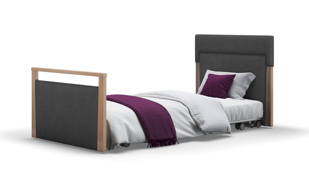 Opera Beds Solo SafeSide Upholstered Profiling Floor Bed - Ultra-Low Care Bed - Detail View 80