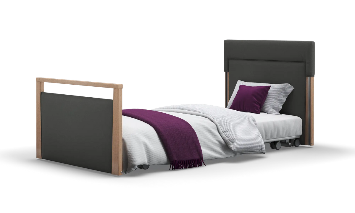 Opera Beds Solo SafeSide Upholstered Profiling Floor Bed - Ultra-Low Care Bed - Detail View 102