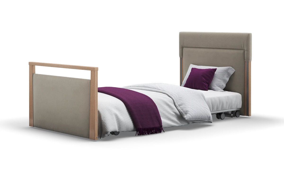 Opera Beds Solo SafeSide Upholstered Profiling Floor Bed - Ultra-Low Care Bed - Detail View 2