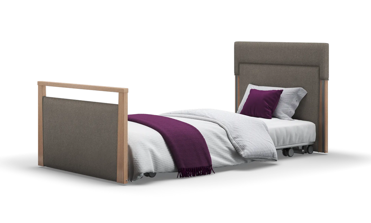 Opera Beds Solo SafeSide Upholstered Profiling Floor Bed - Ultra-Low Care Bed - Detail View 79