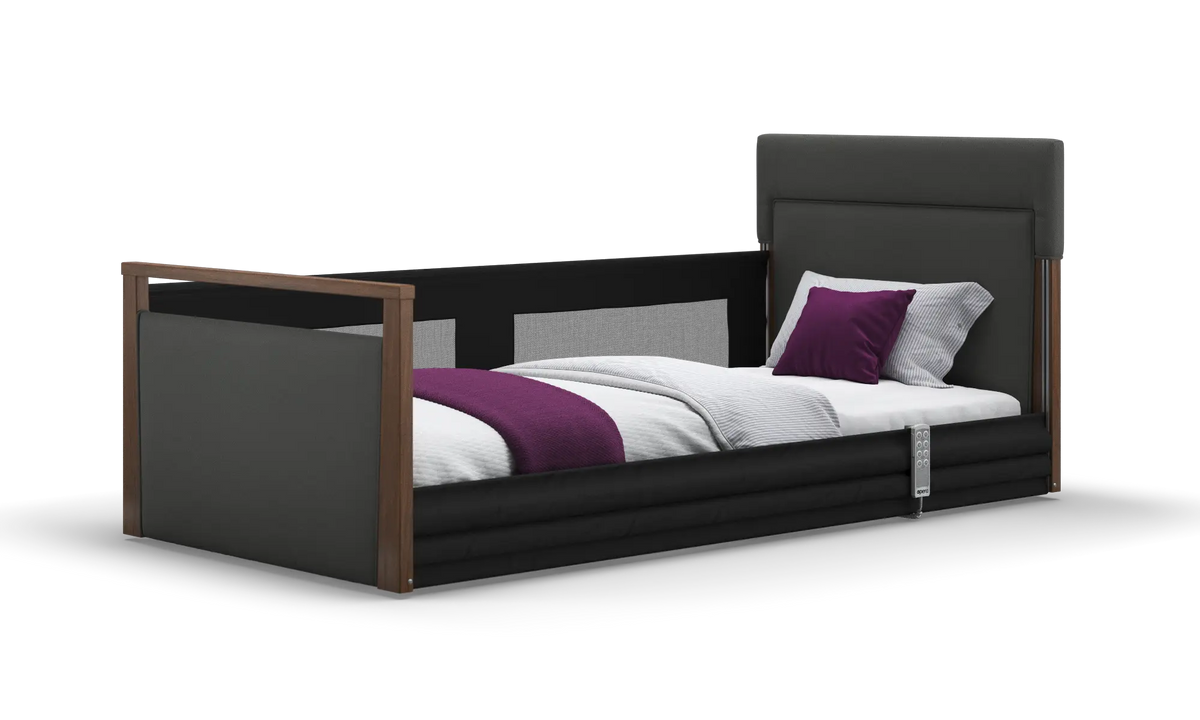 Opera Beds Solo SafeSide Upholstered Profiling Floor Bed - Ultra-Low Care Bed - Detail View 96
