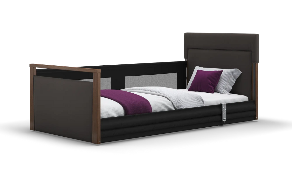 Opera Beds Solo SafeSide Upholstered Profiling Floor Bed - Ultra-Low Care Bed - Detail View 97