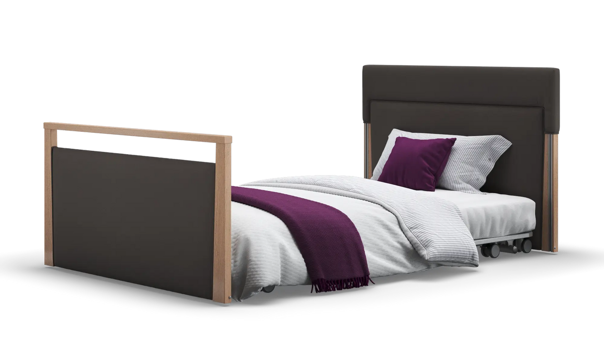 Opera Beds Solo SafeSide Upholstered Profiling Floor Bed - Ultra-Low Care Bed - Detail View 125