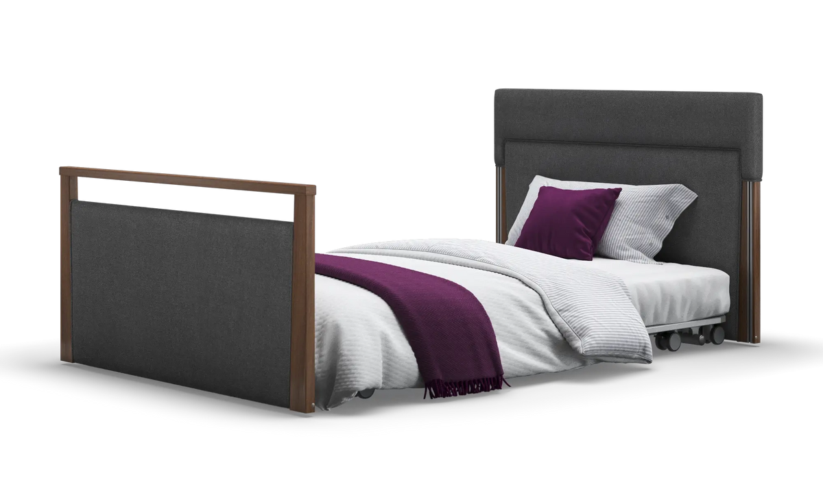 Opera Beds Solo SafeSide Upholstered Profiling Floor Bed - Ultra-Low Care Bed - Detail View 134