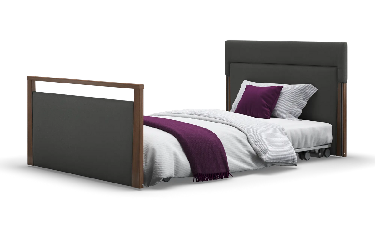 Opera Beds Solo SafeSide Upholstered Profiling Floor Bed - Ultra-Low Care Bed - Detail View 136