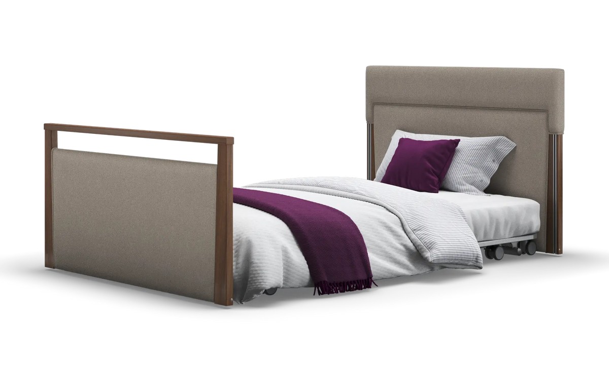 Opera Beds Solo SafeSide Upholstered Profiling Floor Bed - Ultra-Low Care Bed - Detail View 132