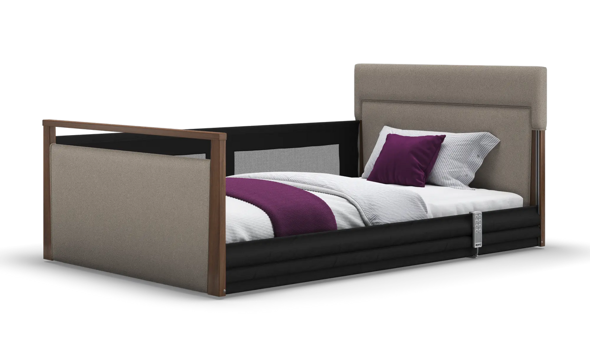 Opera Beds Solo SafeSide Upholstered Profiling Floor Bed - Ultra-Low Care Bed - Detail View 137