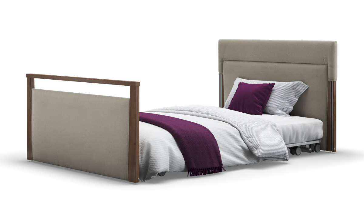 Opera Beds Solo SafeSide Upholstered Profiling Floor Bed - Ultra-Low Care Bed - Detail View 135