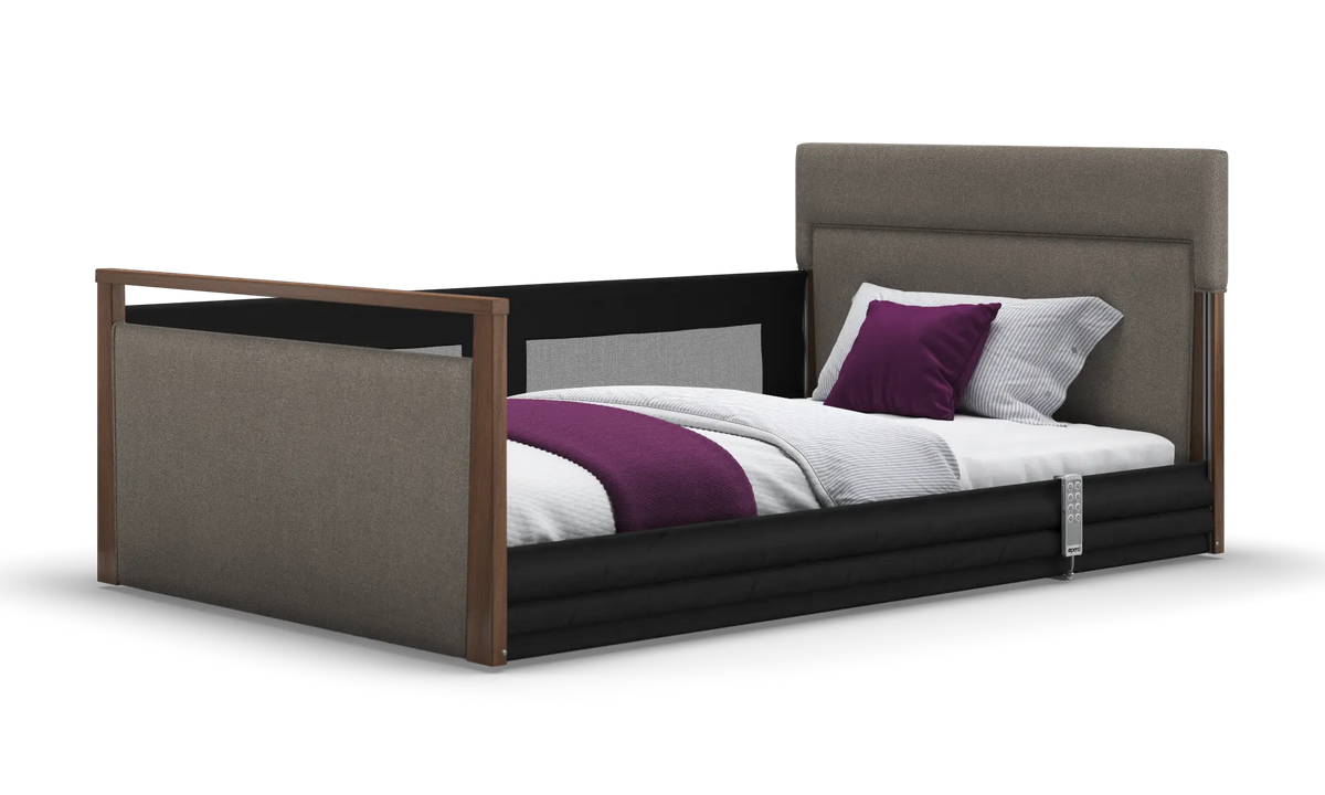 Opera Beds Solo SafeSide Upholstered Profiling Floor Bed - Ultra-Low Care Bed - Detail View 138