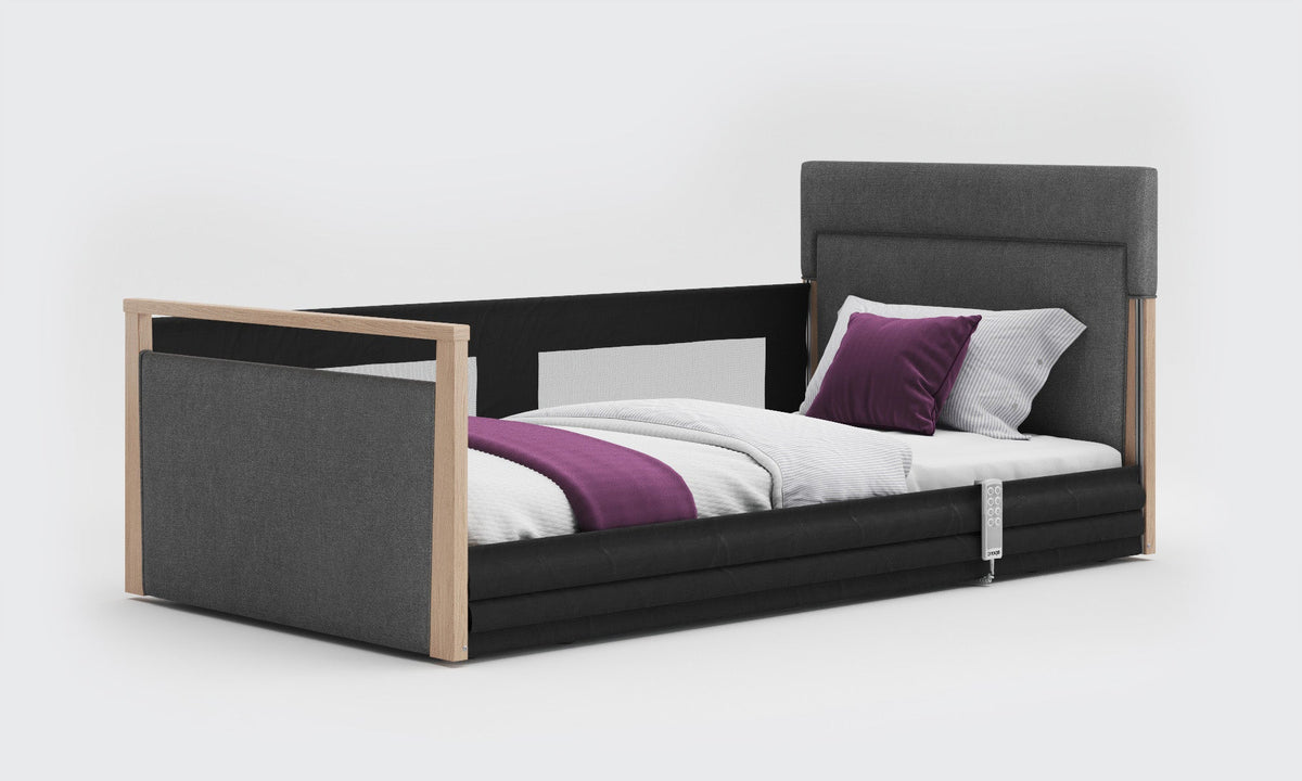 Opera Beds Solo SafeSide Upholstered Profiling Floor Bed - Ultra-Low Care Bed - Detail View 28