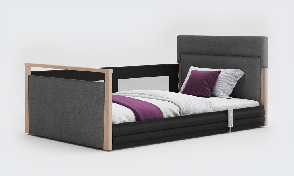 Opera Beds Solo SafeSide Upholstered Profiling Floor Bed - Ultra-Low Care Bed - Detail View 52