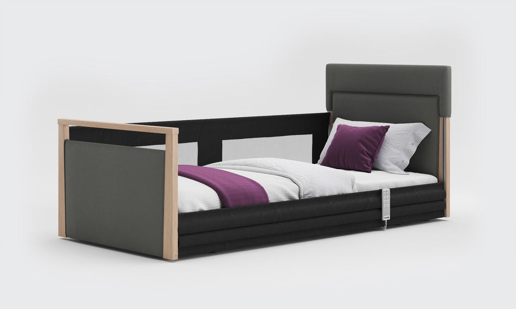 Opera Beds Solo SafeSide Upholstered Profiling Floor Bed - Ultra-Low Care Bed - Detail View 7