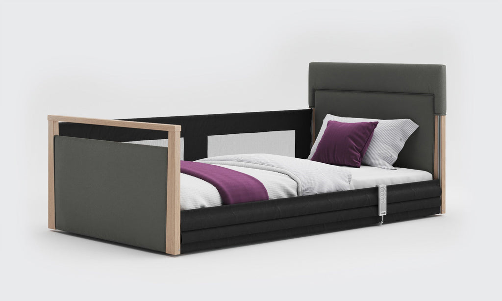 Opera Beds Solo SafeSide Upholstered Profiling Floor Bed - Ultra-Low Care Bed - Detail View 30