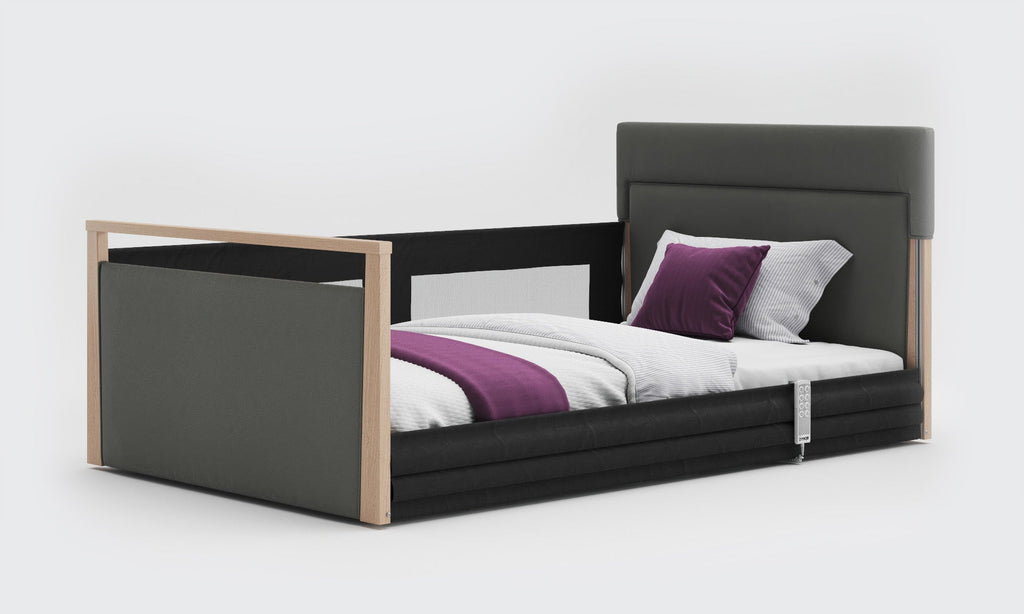 Opera Beds Solo SafeSide Upholstered Profiling Floor Bed - Ultra-Low Care Bed - Detail View 54