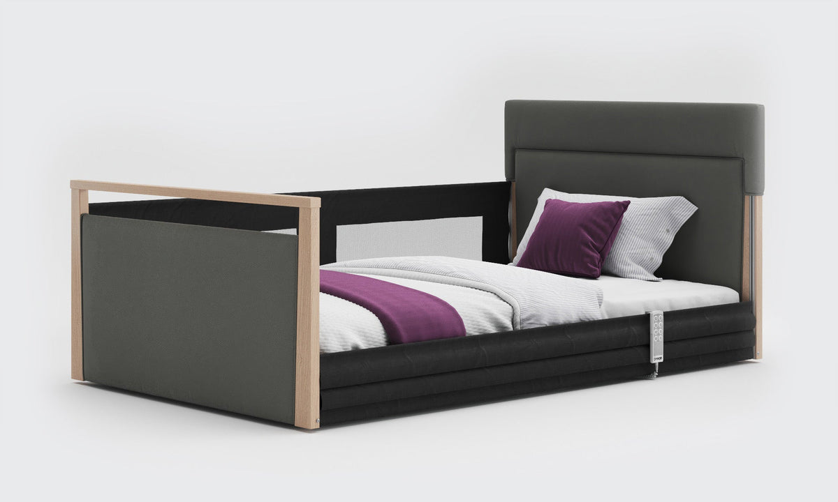 Opera Beds Solo SafeSide Upholstered Profiling Floor Bed - Ultra-Low Care Bed - Detail View 54