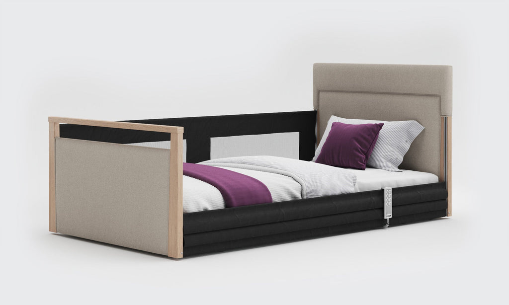 Opera Beds Solo SafeSide Upholstered Profiling Floor Bed - Ultra-Low Care Bed - Detail View 26