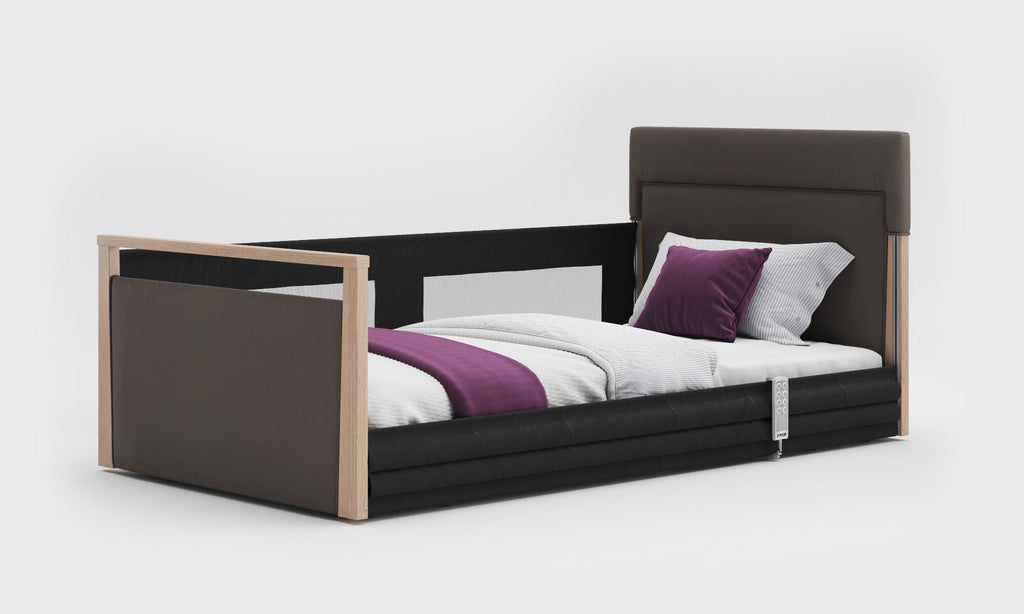 Opera Beds Solo SafeSide Upholstered Profiling Floor Bed - Ultra-Low Care Bed - Detail View 31