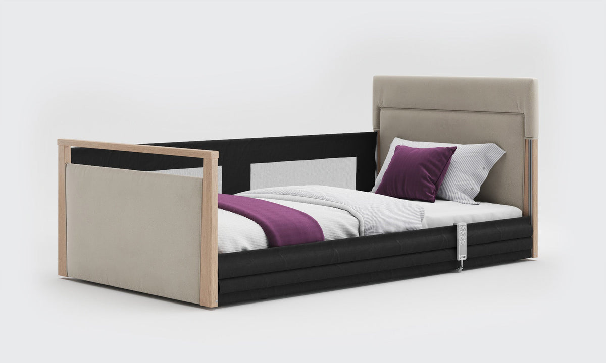 Opera Beds Solo SafeSide Upholstered Profiling Floor Bed - Ultra-Low Care Bed - Detail View 29