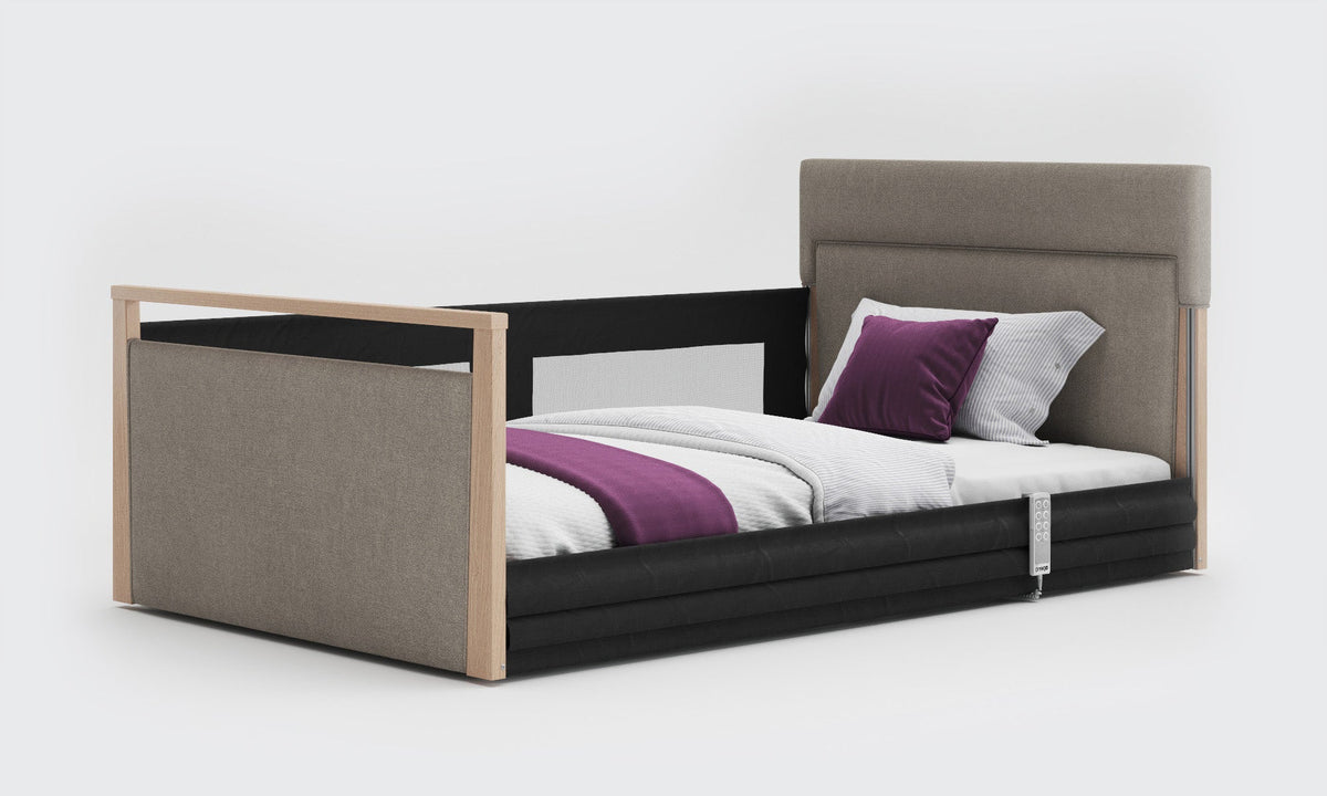 Opera Beds Solo SafeSide Upholstered Profiling Floor Bed - Ultra-Low Care Bed - Detail View 51