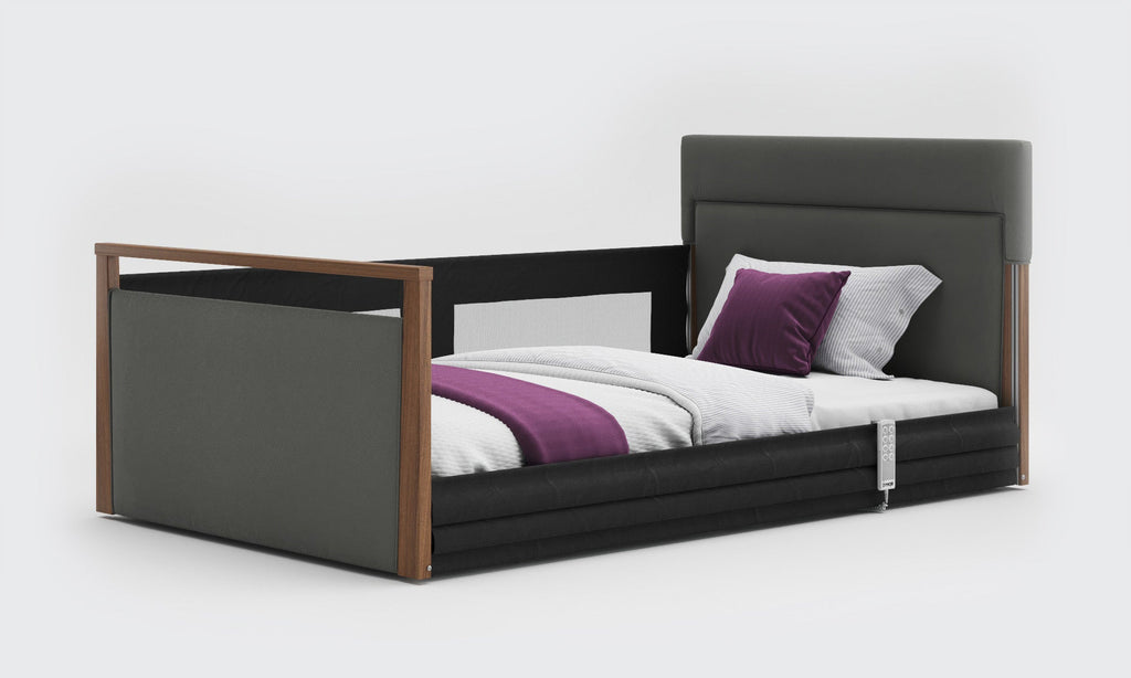 Opera Beds Solo SafeSide Upholstered Profiling Floor Bed - Ultra-Low Care Bed - Detail View 67