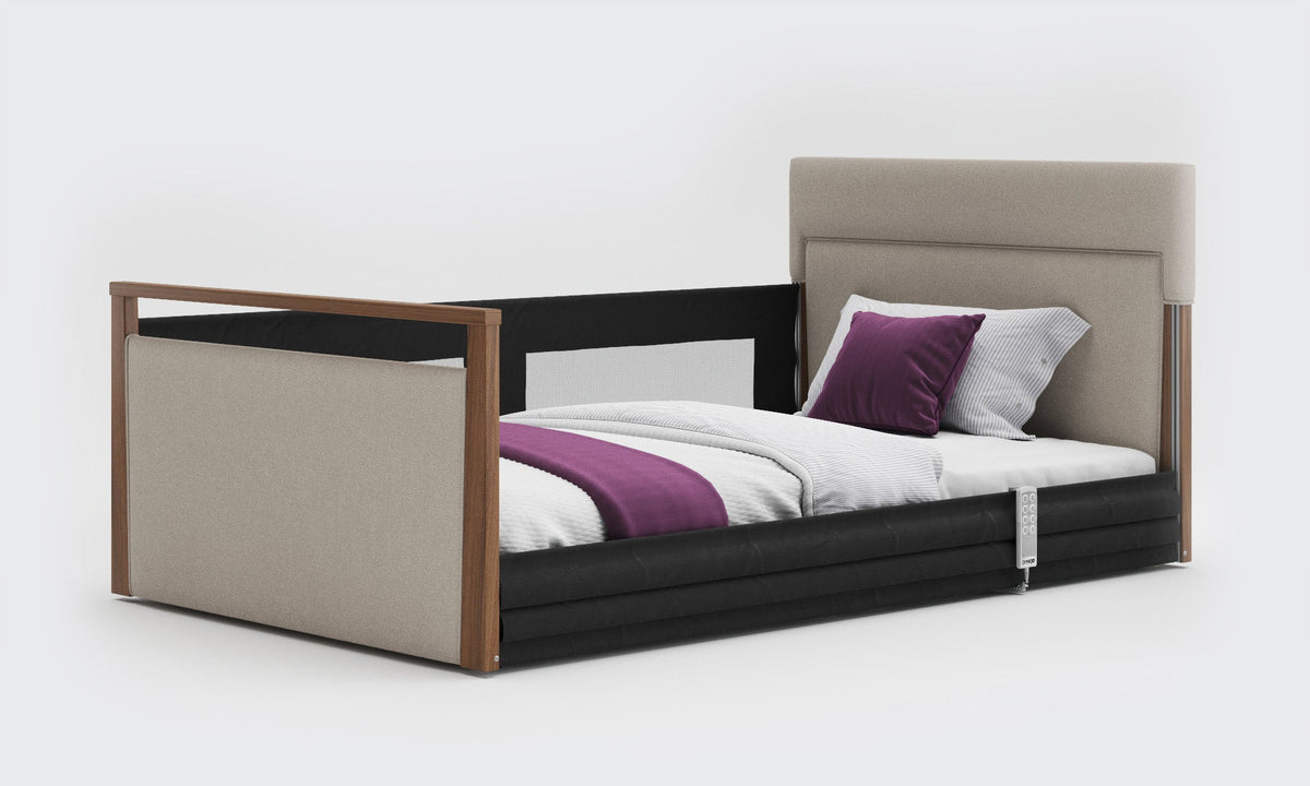 Opera Beds Solo SafeSide Upholstered Profiling Floor Bed - Ultra-Low Care Bed - Detail View 63