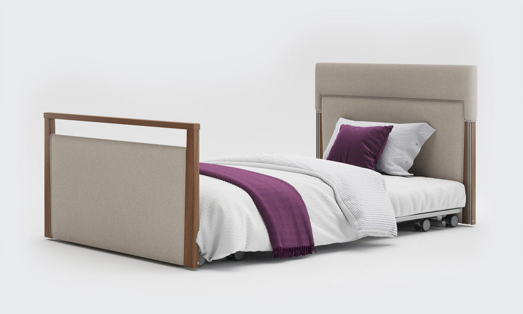 Opera Beds Solo SafeSide Upholstered Profiling Floor Bed - Ultra-Low Care Bed - Detail View 69