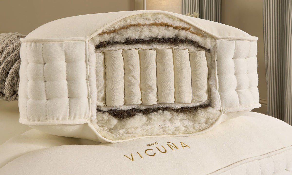 Opera Beds Vicuña Luxury Adjustable Mattress - Handcrafted Natural Wool & Silk Mattress - Detail View 3