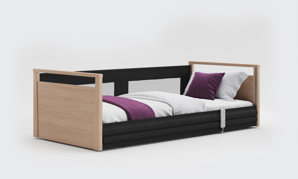Opera Beds Solo SafeSide Electric Profiling Floor Bed - Ultra-Low Nursing Care Bed - Detail View 5